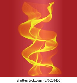 Illustration of yellow flame