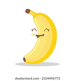 Ilustração de fruta amarela Banana Vetor catoon