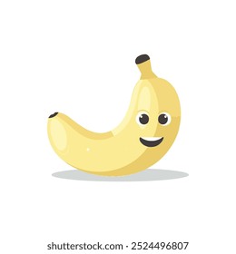 Ilustração de fruta amarela Banana Vetor catoon