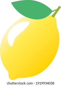 Illustration of the yellow lemon