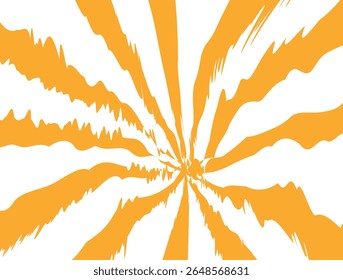 Illustration of yellow lines sunburst background