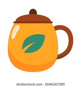 Illustration of a Yellow Mug