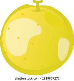 Ilustración de una pera amarilla