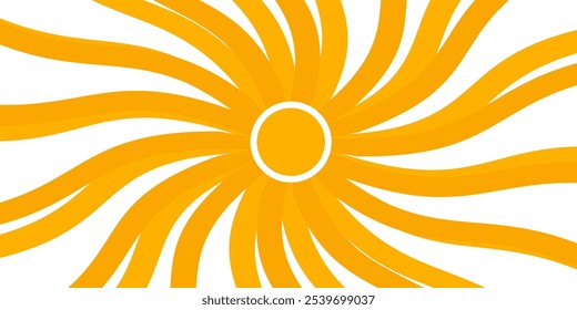 Illustration of yellow sunlight background. Sunlight abstract design. sun light cartoon design in flat style.