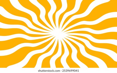 Illustration of yellow sunlight background. Sunlight abstract design. sun light cartoon design in flat style.