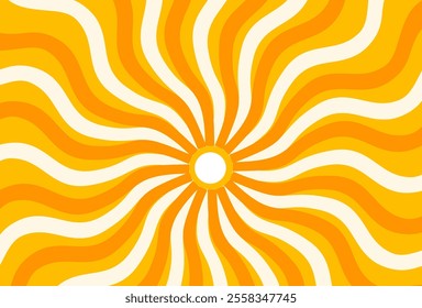 Illustration of yellow sunlight background. Sunlight abstract design. sun light cartoon design in flat style.