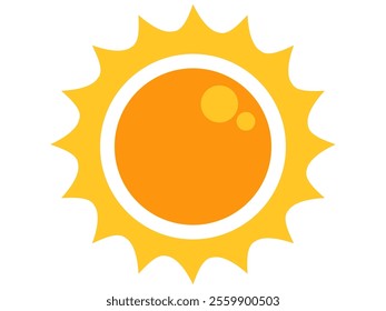 Illustration of yellow sunlight background. Sunlight abstract design. sun light cartoon design in flat style.