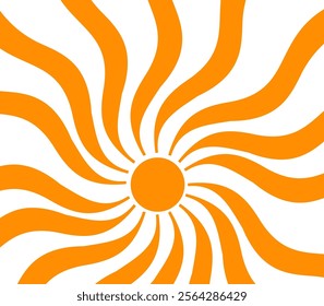 Illustration of yellow sunlight background. Sunlight abstract design. sun light cartoon design in flat style.