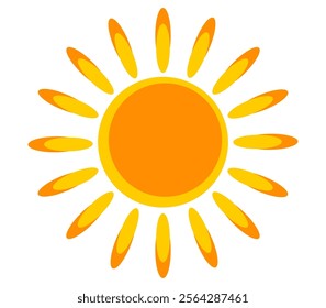 Illustration of yellow sunlight background. Sunlight abstract design. sun light cartoon design in flat style.