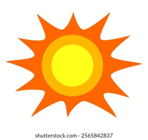 Illustration of yellow sunlight background. Sunlight abstract design. sun light cartoon design in flat style.