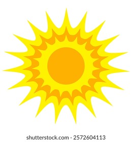 Illustration of yellow sunlight background. Sunlight abstract design. sun light cartoon design in flat style.