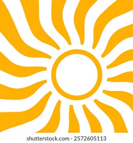 Illustration of yellow sunlight background. Sunlight abstract design. sun light cartoon design in flat style.