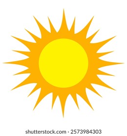 Illustration of yellow sunlight background. Sunlight abstract design. sun light cartoon design in flat style.