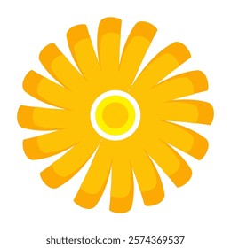 Illustration of yellow sunlight background. Sunlight abstract design. sun light cartoon design in flat style.