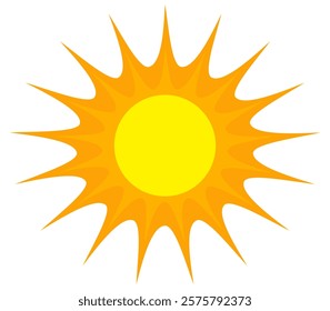 Illustration of yellow sunlight background. Sunlight abstract design. sun light cartoon design in flat style.