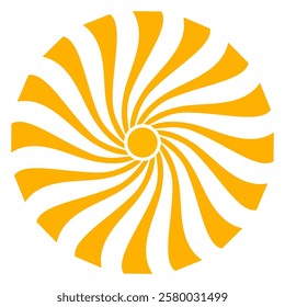 Illustration of yellow sunlight background. Sunlight abstract design. sun light cartoon design in flat style.
