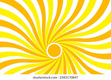 Illustration of yellow sunlight background. Sunlight abstract design. sun light cartoon design in flat style.