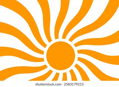 Illustration of yellow sunlight background. Sunlight abstract design. sun light cartoon design in flat style.