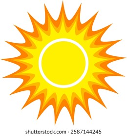 Illustration of yellow sunlight background. Sunlight abstract design. sun light cartoon design in flat style.