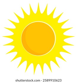 Illustration of yellow sunlight background. Sunlight abstract design. sun light cartoon design in flat style.