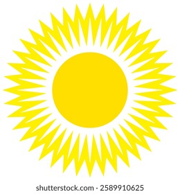 Illustration of yellow sunlight background. Sunlight abstract design. sun light cartoon design in flat style.