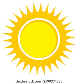 Illustration of yellow sunlight background. Sunlight abstract design. sun light cartoon design in flat style.