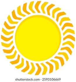 Illustration of yellow sunlight background. Sunlight abstract design. sun light cartoon design in flat style.