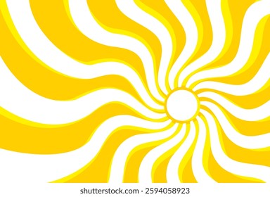 Illustration of yellow sunlight background. Sunlight abstract design. sun light cartoon design in flat style.