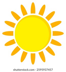 Illustration of yellow sunlight background. Sunlight abstract design. sun light cartoon design in flat style.