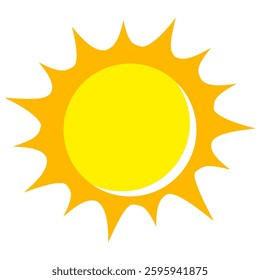 Illustration of yellow sunlight background. Sunlight abstract design. sun light cartoon design in flat style.