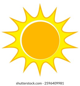Illustration of yellow sunlight background. Sunlight abstract design. sun light cartoon design in flat style.