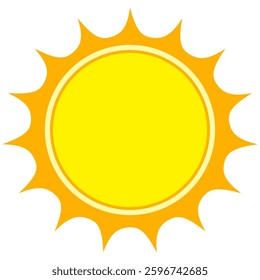 Illustration of yellow sunlight background. Sunlight abstract design. sun light cartoon design in flat style.