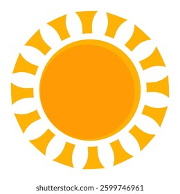 Illustration of yellow sunlight background. Sunlight abstract design. sun light cartoon design in flat style.