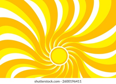 Illustration of yellow sunlight background. Sunlight abstract design. sun light cartoon design in flat style.