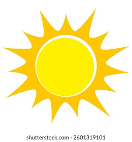 Illustration of yellow sunlight background. Sunlight abstract design. sun light cartoon design in flat style.