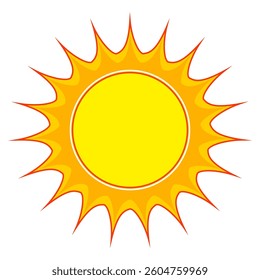 Illustration of yellow sunlight background. Sunlight abstract design. sun light cartoon design in flat style.