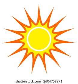 Illustration of yellow sunlight background. Sunlight abstract design. sun light cartoon design in flat style.