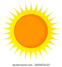 Illustration of yellow sunlight background. Sunlight abstract design. sun light cartoon design in flat style.