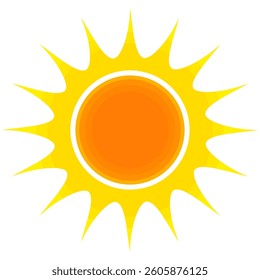 Illustration of yellow sunlight background. Sunlight abstract design. sun light cartoon design in flat style.