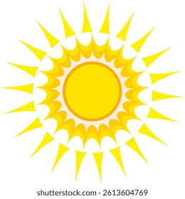 Illustration of yellow sunlight background. Sunlight abstract design. sun light cartoon design in flat style.