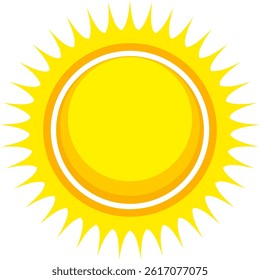 Illustration of yellow sunlight background. Sunlight abstract design. sun light cartoon design in flat style