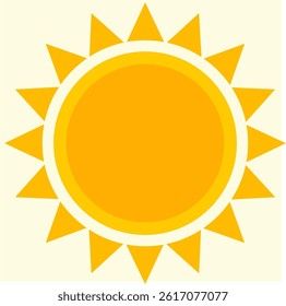 Illustration of yellow sunlight background. Sunlight abstract design. sun light cartoon design in flat style