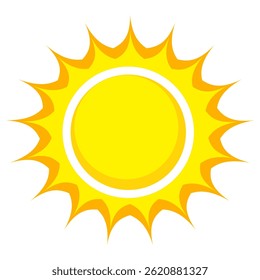 Illustration of yellow sunlight background. Sunlight abstract design. sun light cartoon design in flat style