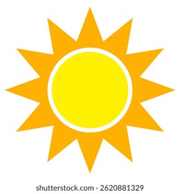 Illustration of yellow sunlight background. Sunlight abstract design. sun light cartoon design in flat style