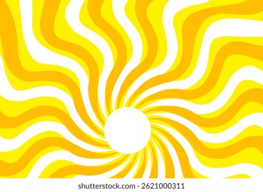 Illustration of yellow sunlight background. Sunlight abstract design. sun light cartoon design in flat style.