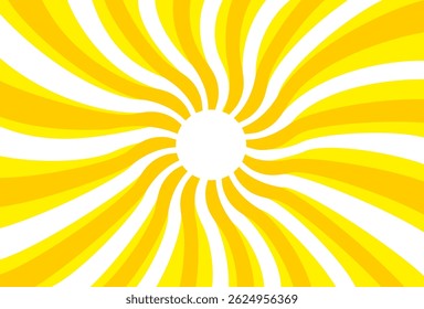 Illustration of yellow sunlight background. Sunlight abstract design. sun light cartoon design in flat style.