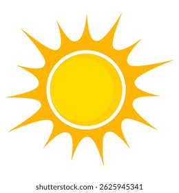 Ilustração do fundo amarelo da luz solar. Design abstrato luz solar. design de desenho animado luz solar em estilo plano