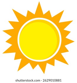 Ilustración del fondo amarillo de la luz del sol. Diseño abstracto de la luz del sol. diseño de dibujos animados de la luz del sol en estilo plano