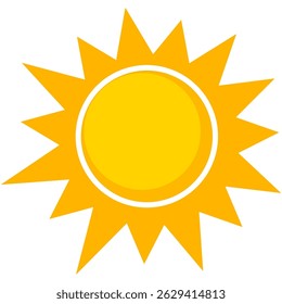 Illustration of yellow sunlight background. Sunlight abstract design. sun light cartoon design in flat style