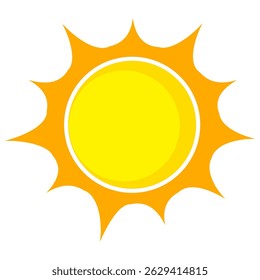 Illustration of yellow sunlight background. Sunlight abstract design. sun light cartoon design in flat style